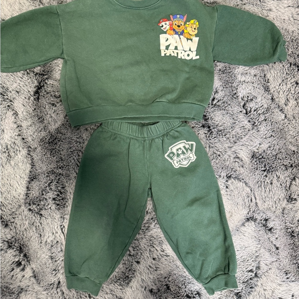 Zara Green Paw Patrol Sweatpants & Joggers Set